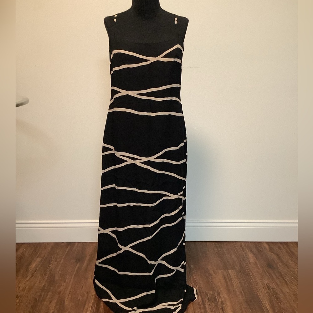 Vintage sophia Sitbon dark grunge Women's size 42 wedding party maxi event dress
